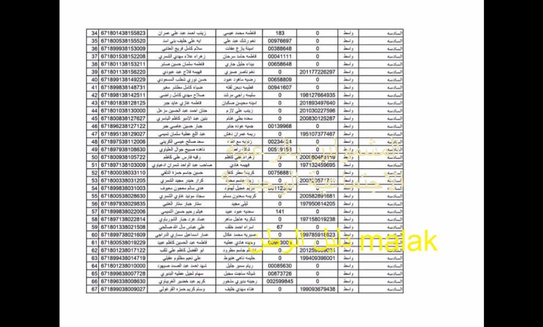 pdf كشوفات الرعاية الاجتماعية 2023