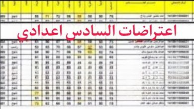 نتائج اعتراضات السادس الاعدادي العراق 2023 